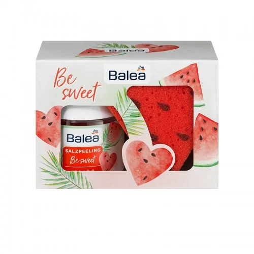 Balea Be Sweet Salt Peeling + Sponge Melone