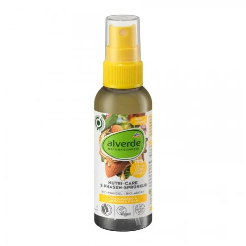 Alverde Nutri-Care 2-Phase Spray Treatment Organic Almond Organic Argan 75 Ml Alverde Nutri-Care 2-Phase Spray Treatment Organic Almond Organic Argan 75 Ml