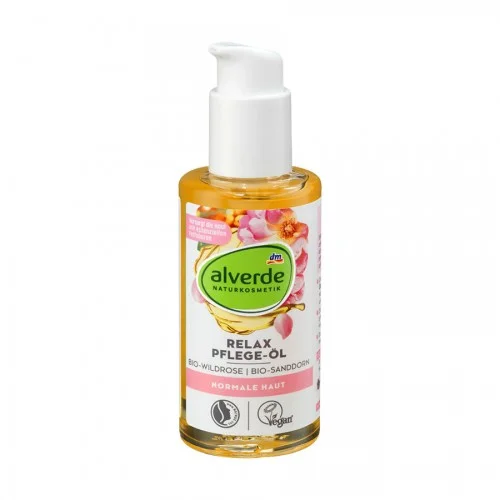 Alverde Relax Care Oil Organic Wild Rose Organic Sea Buckthorn 100 Ml