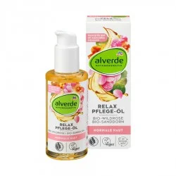 Alverde Relax Care Oil Organic Wild Rose Organic Sea Buckthorn 100 Ml