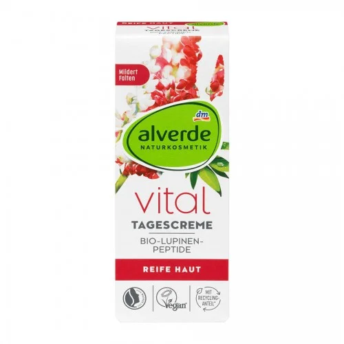 Alverde Vital Day Cream Organic Lupine Peptides 50 Ml Alverde Vital Day Cream Organic Lupine Peptides 50 Ml