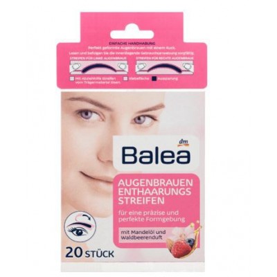Balea Hair Removal Strips Eyebrows 20 Pieces 10 Pairs Balea Hair Removal Strips Eyebrows 20 Pieces 10 Pairs