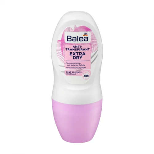Balea Extra Dry Antiperspirant Roll-On Deodorant 50 ml Balea Extra Dry Antiperspirant Roll-On Deodorant 50 ml