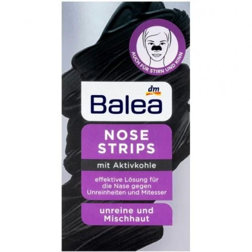 Balea Activated Charcoal Nosestrips 3 Pcs