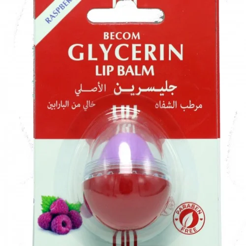 Becom Glycerine Lip Balm - Raspberry 10G Becom Glycerine Lip Balm - Raspberry 10G