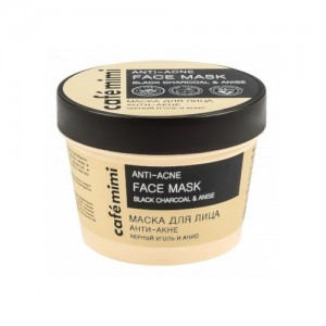 Cafe Mimi Anti-Acne Face Mask With Black Charcoal 110Ml Cafe Mimi Anti-Acne Face Mask With Black Charcoal 110Ml
