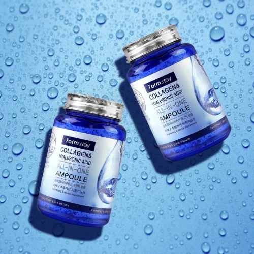 FARM STAY Collagen & Hyaluronic Acid All In One Ampoule 250ML FARM STAY Collagen & Hyaluronic Acid All In One Ampoule 250ML