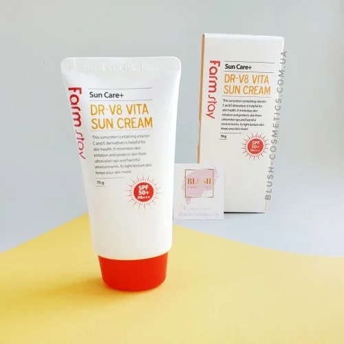 Farm Stay Dr-V8 Vita Sun Cream (Spf50+ Pa+++) 70G Farm Stay Dr-V8 Vita Sun Cream (Spf50+ Pa+++) 70G