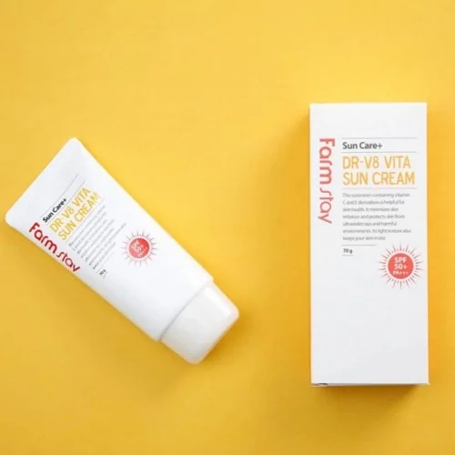 Farm Stay Dr-V8 Vita Sun Cream (Spf50+ Pa+++) 70G Farm Stay Dr-V8 Vita Sun Cream (Spf50+ Pa+++) 70G