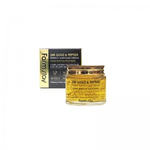 Farma Stay 24K Gold & Peptide Perfect Ampoule Cream - 80Ml Farma Stay 24K Gold & Peptide Perfect Ampoule Cream - 80Ml