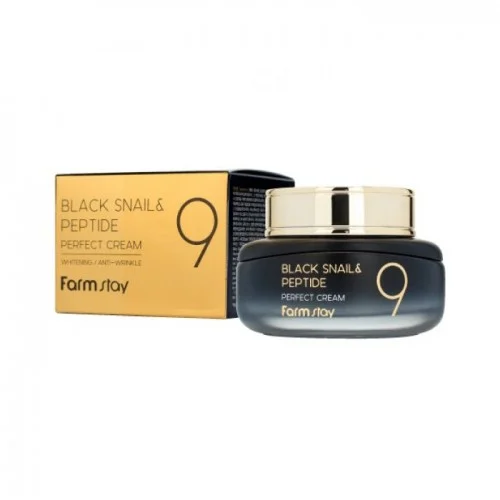 Farm Stay Black Snail & Peptide9 Perfect Cream 55Ml Farm Stay Black Snail & Peptide9 Perfect Cream 55Ml