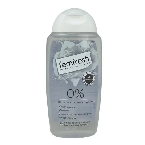 Femfresh Body Fresheners Range 0% Intimate Wash 250Ml Femfresh Body Fresheners Range 0% Intimate Wash 250Ml