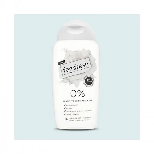 Femfresh Body Fresheners Range 0% Intimate Wash 250Ml Femfresh Body Fresheners Range 0% Intimate Wash 250Ml