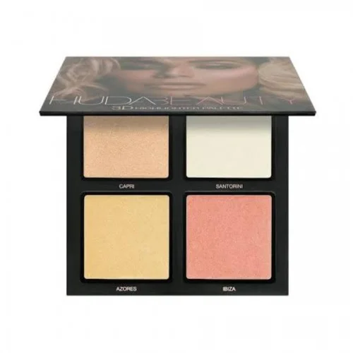 Huda Beauty 3D Highlighter Palette Pink Sands Huda Beauty 3D Highlighter Palette Pink Sands