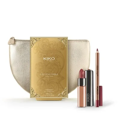 Kiko A Holiday Fable Classic Lip Kit 01 Pret-a-Porter Brown