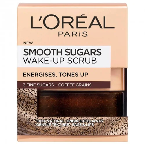 LOreal Smooth Sugars Wake-Up Scrub 50Ml LOreal Smooth Sugars Wake-Up Scrub 50Ml