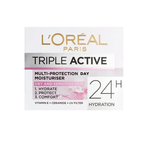 LOreal Triple Active Multi-Protection Day Moisturiser 50Ml