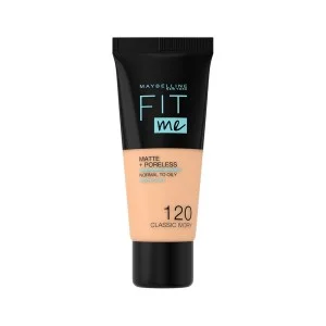 Maybelline Fit Me Matte & Poreless Foundation 120 Classic Ivory