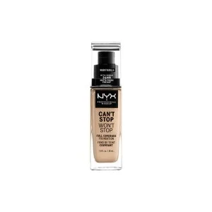 Nyx Can'T Stop Won'T Stop Full Coverage Foundation 30Ml Warm Vanilla