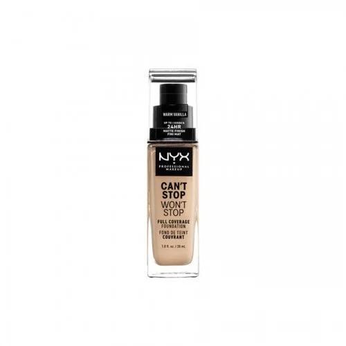 Nyx Can'T Stop Won'T Stop Full Coverage Foundation 30Ml Warm Vanilla Nyx Can'T Stop Won'T Stop Full Coverage Foundation 30Ml Warm Vanilla