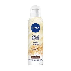 Nivea Silk Mousse Foaming Body Wash - Vanilla Caramel 192Ml