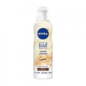 Nivea Silk Mousse Foaming Body Wash - Vanilla Caramel 192Ml