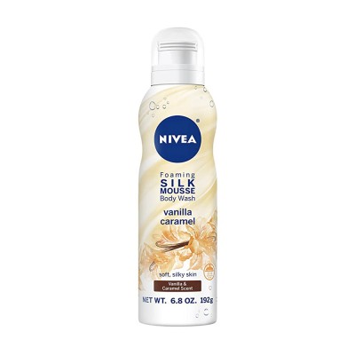 Nivea Silk Mousse Foaming Body Wash - Vanilla Caramel 192Ml Nivea Silk Mousse Foaming Body Wash - Vanilla Caramel 192Ml