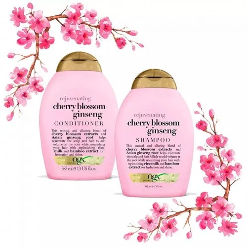 Ogx Cherry Blossom Ginseng Shampoo 385 Ml Ogx Cherry Blossom Ginseng Shampoo 385 Ml