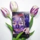 Purederm Galaxy Diamond Glitter Violet Mask 10G Purederm Galaxy Diamond Glitter Violet Mask 10G