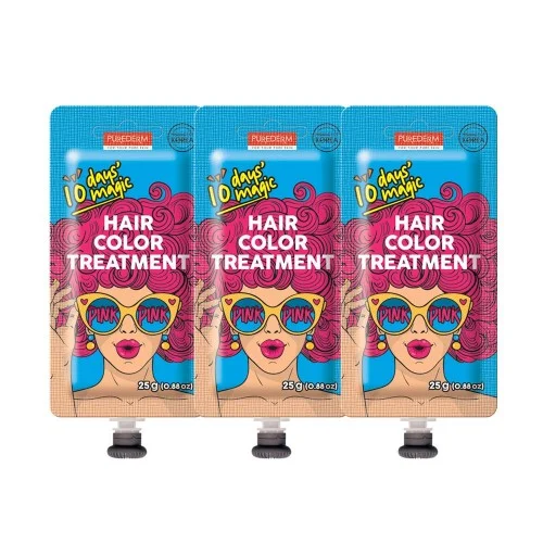 Purederm 10 Days Magic Hair Color Treatment - Pink 25G Purederm 10 Days Magic Hair Color Treatment - Pink 25G