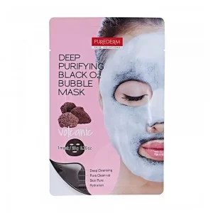 Purederm Deep Purifying Black O2 Bubble Mask - Volcanic 1Pcs