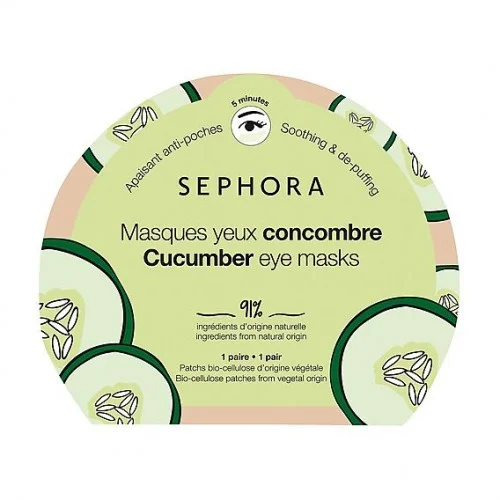 Sephora Natural Cucumber Eye Mask  1Set