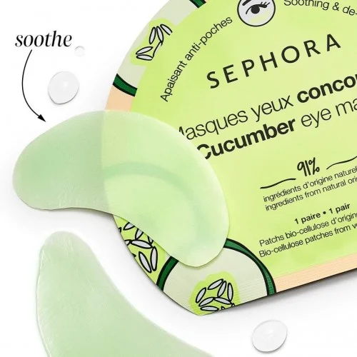 Sephora Natural Cucumber Eye Mask 1Set Sephora Natural Cucumber Eye Mask 1Set