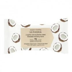 Sephora Cleansing & Gentle Exfoliating Wipes Coconut  10xWipes