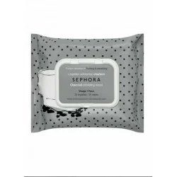 Sephora Cleansing & Gentle Exfoliating Wipes CHARCOAL 25xWipes