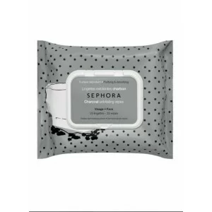 Sephora Cleansing & Gentle Exfoliating Wipes CHARCOAL 25xWipes