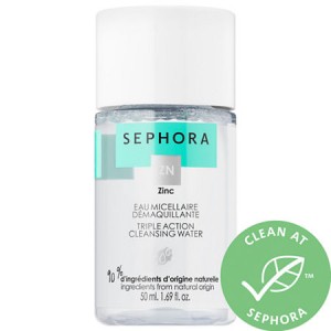 Sephora Triple Action Cleansing Water Cleanse + Purify Travel Size 50Ml Sephora Triple Action Cleansing Water Cleanse + Purify Travel Size 50Ml